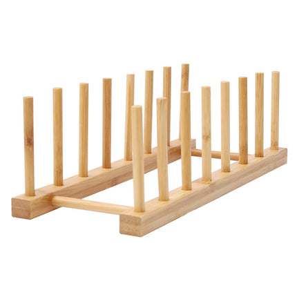 Multi-Purpose Bowl Disc Rack Kitchen Drain Rack Bamboo Tableware Storage Rack, Layer (specification): 2 Grid, 2 Grid, 4 Grid, 7 Grid, 8 Grid - DealBuddy
