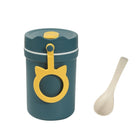 Portable Handle Breakfast Cup Porridge Cup Suitable For Microwave Oven, Style:, Cat Buckle (Dark Blue), Cat Buckle (Hawthorn Red), Cat Buckle (Yellow), Long Band (Dark Blue), Long Band (Red), Long Band (Yellow) - DealBuddy