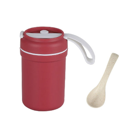 Portable Handle Breakfast Cup Porridge Cup Suitable For Microwave Oven, Style:, Cat Buckle (Dark Blue), Cat Buckle (Hawthorn Red), Cat Buckle (Yellow), Long Band (Dark Blue), Long Band (Red), Long Band (Yellow) - DealBuddy