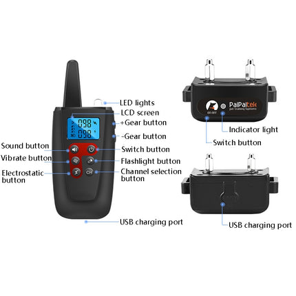 PaiPaitek PD526 Automatic Sound Control Barking Stopper Dog Training Supplies Electronic Bark Control Collar, PD526 - DealBuddy