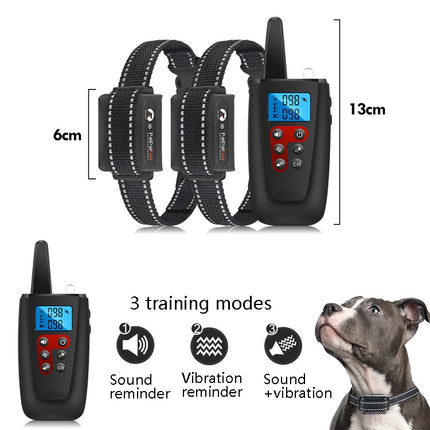 PaiPaitek PD526V-2 1 In 2 100-Speed Sound Vibration Remote Control Training Dog Device Anti-Barking Device Electronic Remote Control Collar, PD526V-2 - DealBuddy