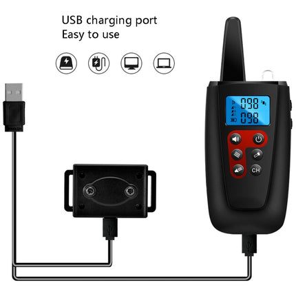PaiPaitek PD526V-2 1 In 2 100-Speed Sound Vibration Remote Control Training Dog Device Anti-Barking Device Electronic Remote Control Collar, PD526V-2 - DealBuddy