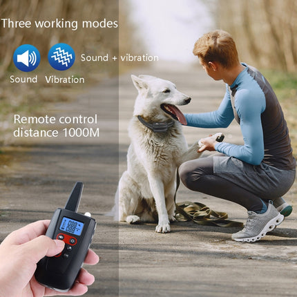 PaiPaitek PD526V-2 1 In 2 100-Speed Sound Vibration Remote Control Training Dog Device Anti-Barking Device Electronic Remote Control Collar, PD526V-2 - DealBuddy