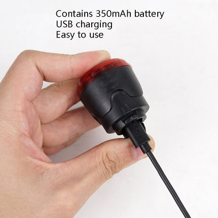 Portable Intelligent Sensing Brake Light Safety Warning Light USB Charging Waterproof Lamp With Electricity Display Taillight