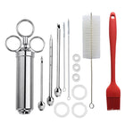Stainless Steel Spice Syringe Barbecue Tool Turkey Needle Set
