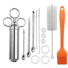 Stainless Steel Spice Syringe Barbecue Tool Turkey Needle Set, 14 in 1 (Green), 14 in 1 (Black), 14 in 1 (Blue), 14 in 1 (Orange), 14 in 1 (Gem Green), 14 in 1 (White Orange) - DealBuddy