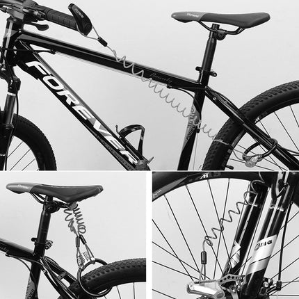 5 PCS Bicycle Portable Reminder Rope Motorcycle Helmet Anti-Theft Spring Rope Travel Wire Rope