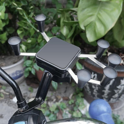 Metal Six Claw Cycling Mobile Phone Bracket Bicycle Motorcycle Electric Car Mobile Phone Bracket