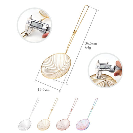 Stainless Steel Colander Noodle Spoon Oil Filter Spoon
