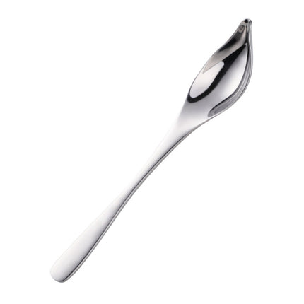 Household Kitchen Stainless Steel Seasoning Spoon 304 Thickened Tip Oil Spoon Mounting Spoon,Color: