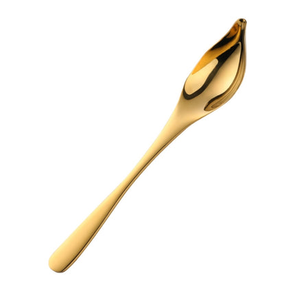 Household Kitchen Stainless Steel Seasoning Spoon 304 Thickened Tip Oil Spoon Mounting Spoon,Color: