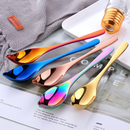 Household Kitchen Stainless Steel Seasoning Spoon 304 Thickened Tip Oil Spoon Mounting Spoon,Color: - DealBuddy