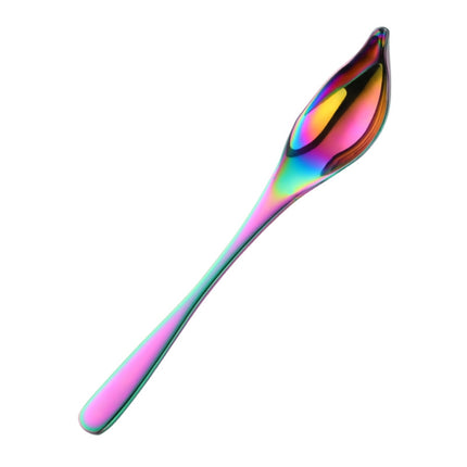 Household Kitchen Stainless Steel Seasoning Spoon 304 Thickened Tip Oil Spoon Mounting Spoon,Color: - DealBuddy