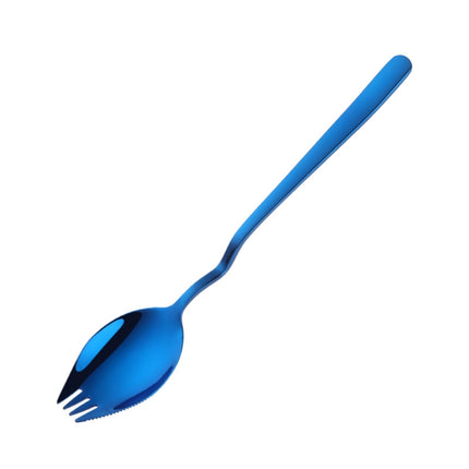 Stainless Steel Instant Noodle Fork Multi-Purpose V-Shaped Knife Fork Spoon Integrated Tableware, Color: Silver, Fork Spoon (Silver), Fork Spoon (Gold), Fork Spoon (Rose Gold), Fork Spoon (Black), Fork Spoon (Blue), Fork Spoon (Purple)                 ... - DealBuddy