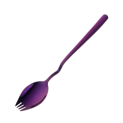 Stainless Steel Instant Noodle Fork Multi-Purpose V-Shaped Knife Fork Spoon Integrated Tableware, Color: Silver, Fork Spoon (Silver), Fork Spoon (Gold), Fork Spoon (Rose Gold), Fork Spoon (Black), Fork Spoon (Blue), Fork Spoon (Purple)                 ... - DealBuddy