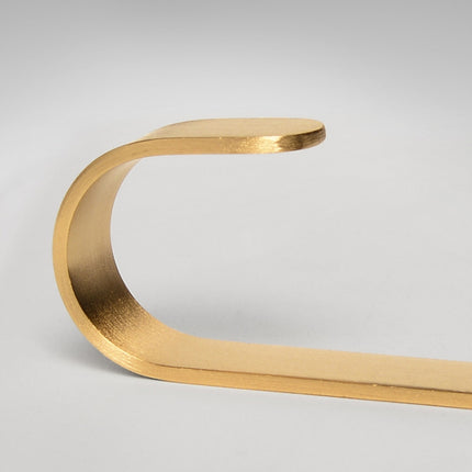 Brass Gold Color Brushed Hook Punch-Free Metal Hanging Hook