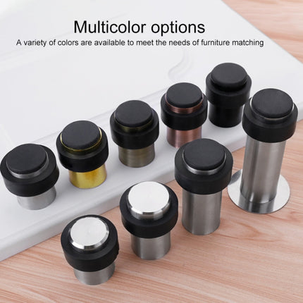 Rubber Anti-Collision Door Gear Punching Stainless Steel Round Door Resistant Home Floor-Shaped Cylindrical Door Touch