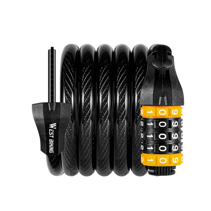 WEST BIKING YP0705061-0705062 Bicycle Password Lock Mountain Bicycle Strip Wire Anti-Theft Lock - DealBuddy