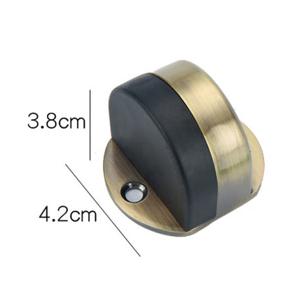 Stainless Steel Punch-Free Door Pad Bedroom Bathroom Invisible Anti-Collision Rubber Door Stopper