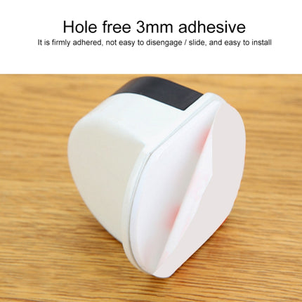 Stainless Steel Punch-Free Door Pad Bedroom Bathroom Invisible Anti-Collision Rubber Door Stopper