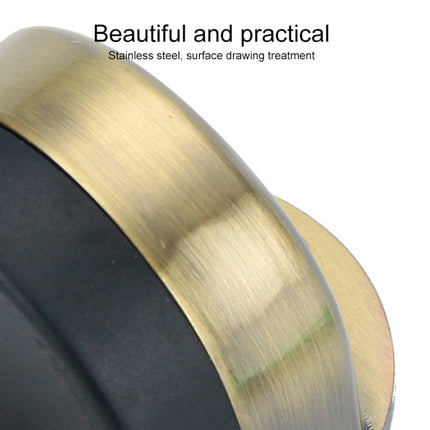 Stainless Steel Punch-Free Door Pad Bedroom Bathroom Invisible Anti-Collision Rubber Door Stopper