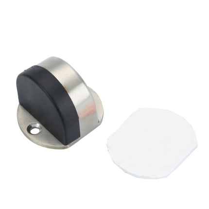 Stainless Steel Punch-Free Door Pad Bedroom Bathroom Invisible Anti-Collision Rubber Door Stopper