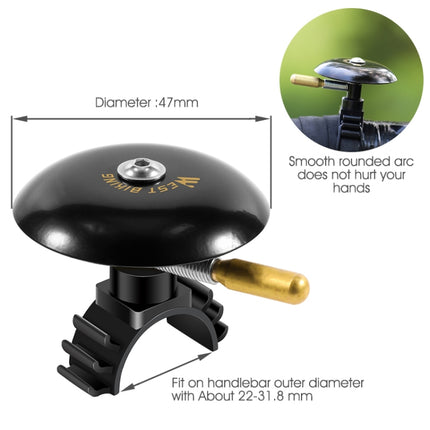 WEST BIKING P0706046B Biking Bike Bell Mountain Earth Road Dead Fly Vintage Bell - DealBuddy