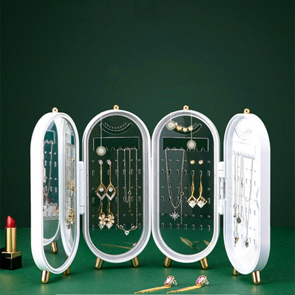 Jewelry Storage Box Earrings Necklace Bracelet Jewelry Box Household Multi-Function Fold Portable Jewelry Display Stand