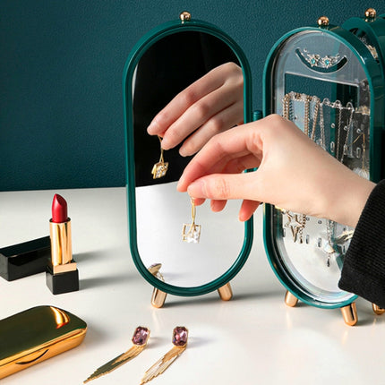 Jewelry Storage Box Earrings Necklace Bracelet Jewelry Box Household Multi-Function Fold Portable Jewelry Display Stand