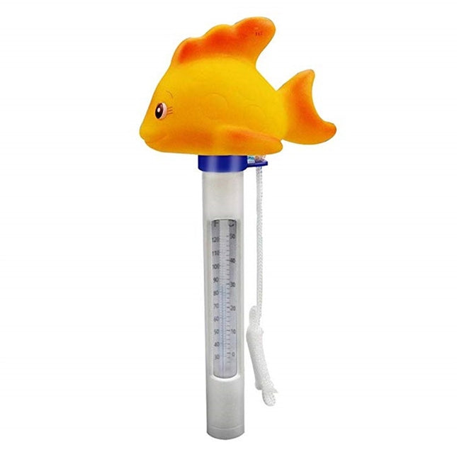K-1020D Cartoon Yellow Gold Fish Pool Thermometer Pool Water Temperature Meter - DealBuddy