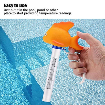 K-1020D Cartoon Yellow Gold Fish Pool Thermometer Pool Water Temperature Meter - DealBuddy