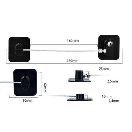 Child Safety Lock High-Rise Protective Lock, FQ2 Black Square - DealBuddy