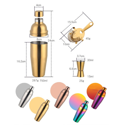 Stainless Steel Shaker Cocktail Shaker Set Hand Shaker Cup Fancy Shaker