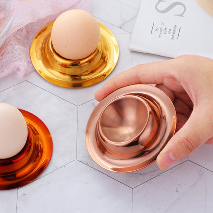 Stainless Steel Egg Tray Table Utensils, Silver, Gold, Rose Gold, Magic Colorful, Magic Red - DealBuddy
