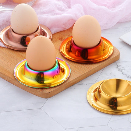 Stainless Steel Egg Tray Table Utensils, Silver, Gold, Rose Gold, Magic Colorful, Magic Red - DealBuddy