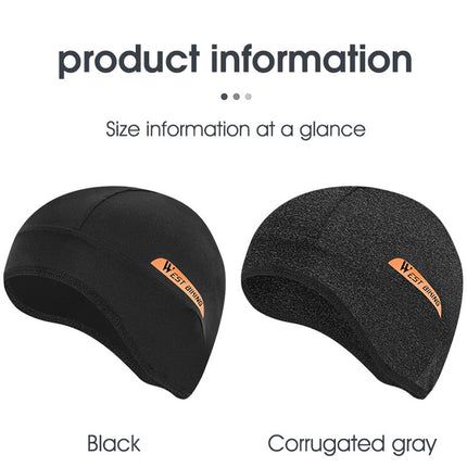 West Biking YP0201294 Summer Ice Silk Hat Riding Windproof Hood Breathable And Quick-Drying Helmet Lining Cap - DealBuddy