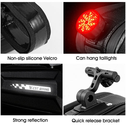 West Biking Cycling Tail Bag Bicycle Hard Shell Bag Quick Release Bracket Bag Silicone Non-Slip Large Capacity Tail Bag - DealBuddy