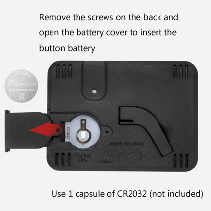 Multifunctional Indoor Thermometer And Hygrometer Large Screen Alarm Clock Kitchen Electronic Countdown Timer - DealBuddy