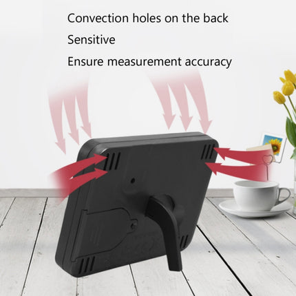 Multifunctional Indoor Thermometer And Hygrometer Large Screen Alarm Clock Kitchen Electronic Countdown Timer - DealBuddy