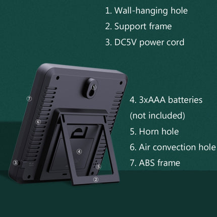 Indoor Color Digital Display Thermometer & Hygrometer Household Large-Screen Electronic Clock - DealBuddy