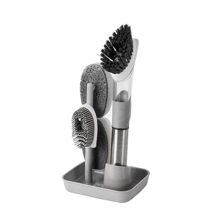 Kitchen Oil Dirty Pan Brush Can Add Detergent Sponge Brush Long Handle Cleaning Brush