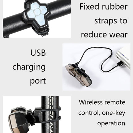 WEST BIKING YP0701299 Bicycle Remote Control Tail Light Night Riding Warning Light - DealBuddy