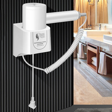 Hotel Hair Dryer Wall Mount High Power Hair Dryer Household Hair Cylinder Dryer, CN Plug