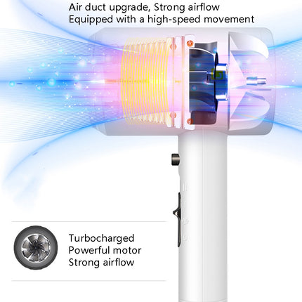 Hotel Hair Dryer Wall Mount High Power Hair Dryer Household Hair Cylinder Dryer, CN Plug, White, Black, Hotel Hairdryer White - DealBuddy