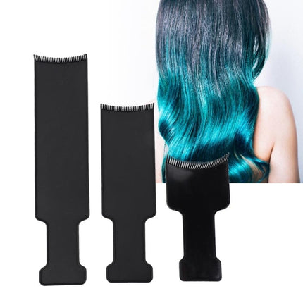 3 PCS S920 Highlighting and Coloring Brush Board Hair Care Insert Comb Hairdressing Tool, Small Black, Medium Black, Large Black - DealBuddy