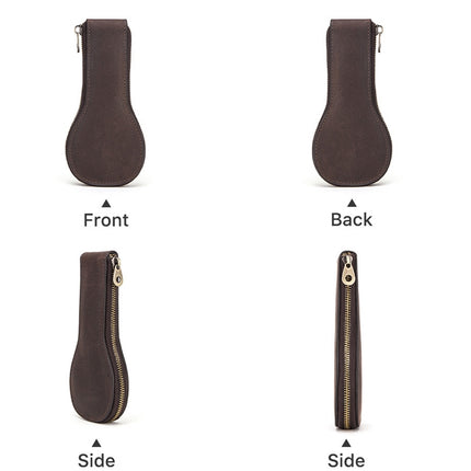 Contacts Family CF1112 Single Watch Position Retro Crazy Horse Leather Watch Storage Box Watch Zipper Case