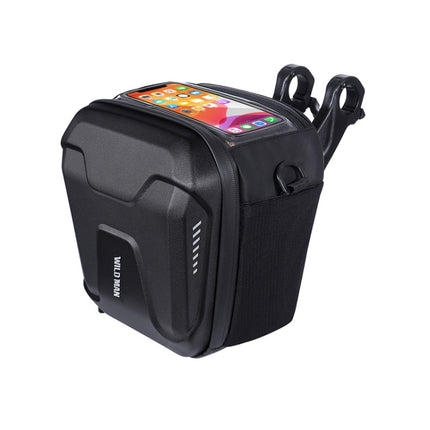 WILD MAN GS9 Mountain Bike Handle Bag Hanging Bag Riding Head Bag Touch Screen EVA Hard Shell Bag - DealBuddy
