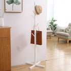 Solid Wood Floor Coat Rack Living Room Bedroom Clothes Organizing Storage Rack