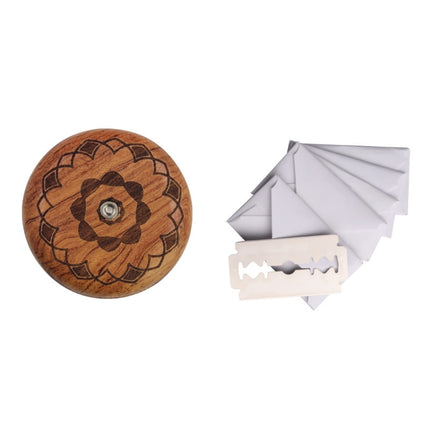 Bread Baguette Round Knife Wooden Double-Sided Bread Trimming Knife With 5 Blades, Beech, Flower Pear Wood, Pattern 1 Flower Pear Wood, Pattern 2 Flower Pear Wood, Pattern 3 Flower Pear Wood, Pattern 4 Flower Pear Wood, Pattern 5 Flower Pear Wood      ... - DealBuddy