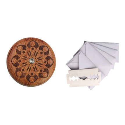 Bread Baguette Round Knife Wooden Double-Sided Bread Trimming Knife With 5 Blades, Beech, Flower Pear Wood, Pattern 1 Flower Pear Wood, Pattern 2 Flower Pear Wood, Pattern 3 Flower Pear Wood, Pattern 4 Flower Pear Wood, Pattern 5 Flower Pear Wood      ... - DealBuddy